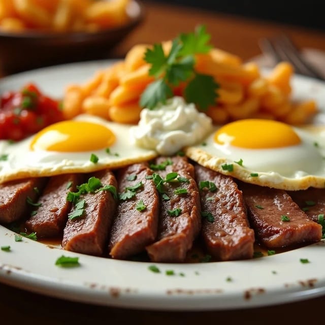 Steak and Eggs.