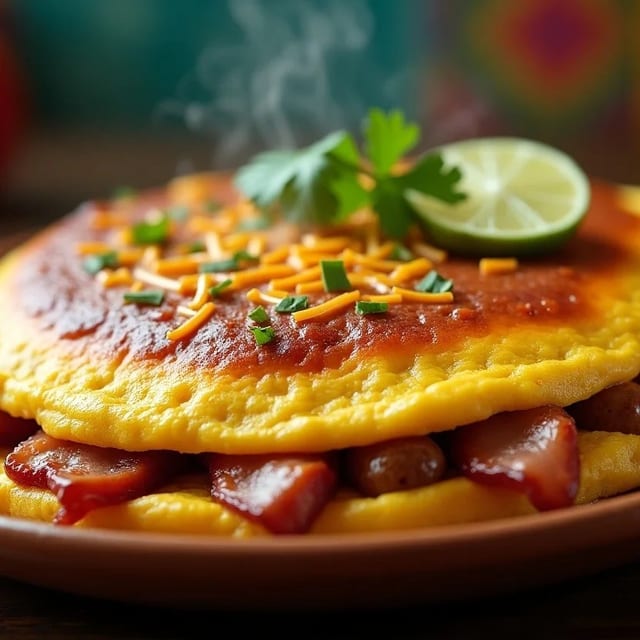Las 3 Carnes Omelet.