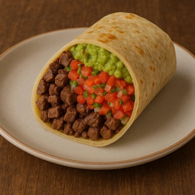 Carne Asada Burrito.