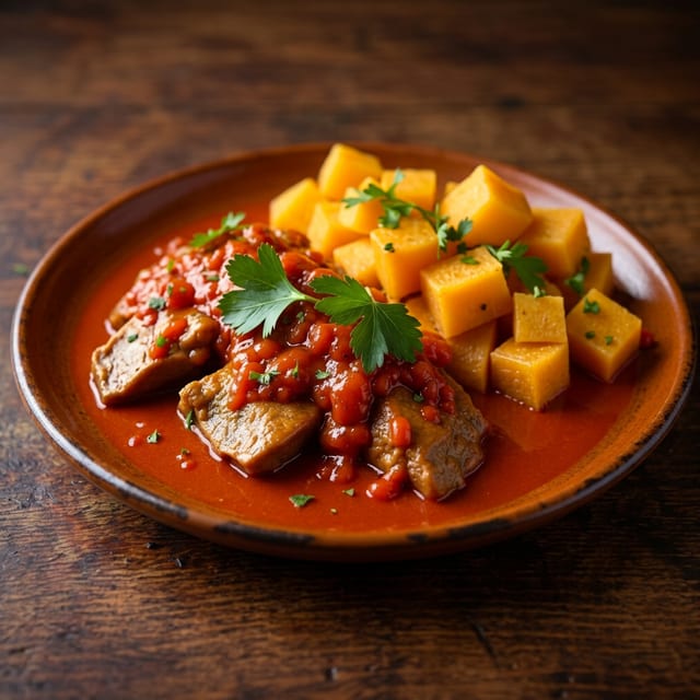 Puerco a la Chipotle.
