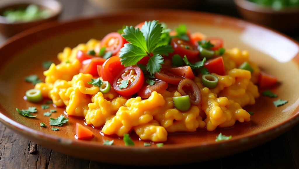 Macaroni with Tomatoes, Green Onions, and Cilantro
